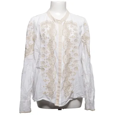 Bluse (Hvid, Beige) fra Sézane Økologisk bomuld, Polyester