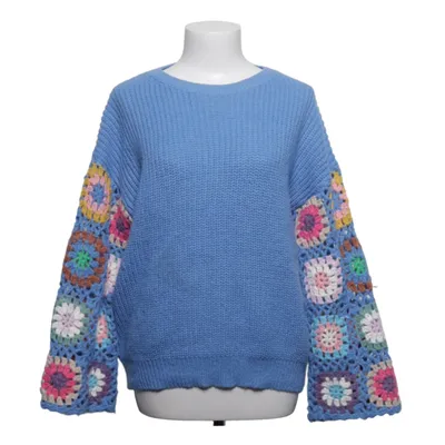 Sweater (Blue, Multicolored) from Luzabelle Acrylic, Cotton, Polyamide