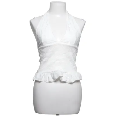 Halter neck top (White) from Zara Cotton