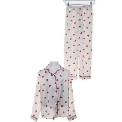Pajamas (White, Red) from H&M Polyester