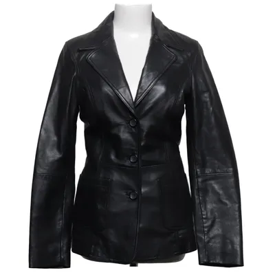 Leather blazer (Black) from Gipsy Leather, Polyester