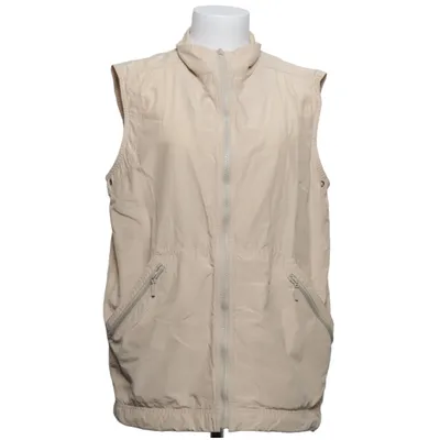 Outer vest (Beige) from Trofé Cotton, Polyamide