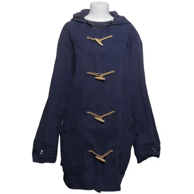 Duffle coat (Blue) from Velour Cotton, Polyamide
