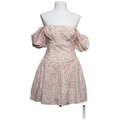 Jurk (Wit, Rood, Groen) van Reformation Elastaan, Organisch katoen, Viscose