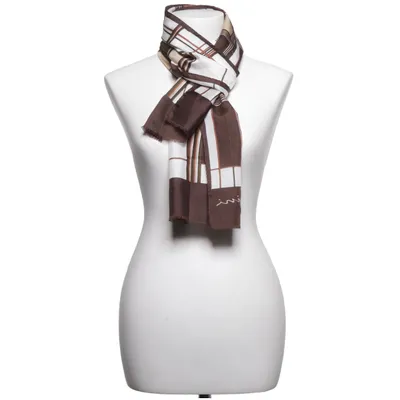 Suit scarf (White, Brown) from Fiorini