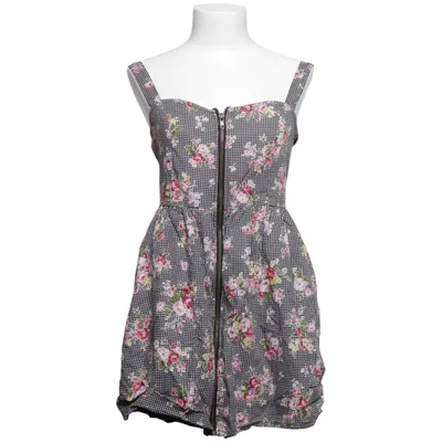 Dress (Black, White, Multicolored) from Iska Cotton, Polyester