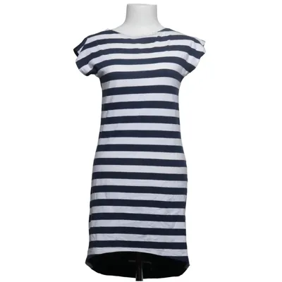 Jurk (Blauw, Wit) van My Fair Wol, Katoen, Zijde