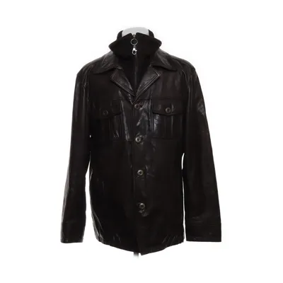 Läderjacka (Brun) från Molltan Skinn, Polyester