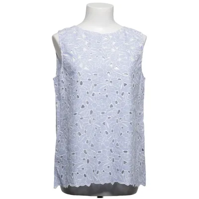 Top (Blue, White) from Oroblu Cotton, Polyester