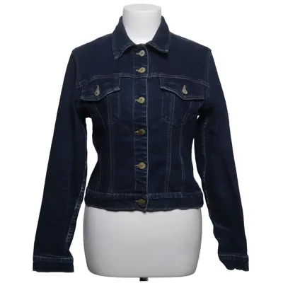 Denim jacket (Blue) from Moto Cotton, Elastane