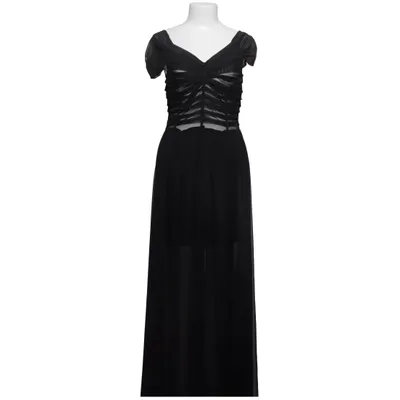 Robe longue (Noir) de Manosque Coton, Élasthane