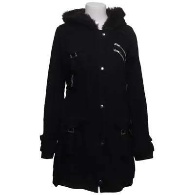 Parka (Zwart) van Gothicana by EMP Katoen, Polyester
