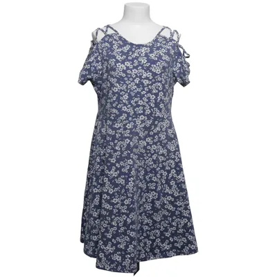 Dress (Blue, White) from Clockhouse by C&A Cotton, Elastane
