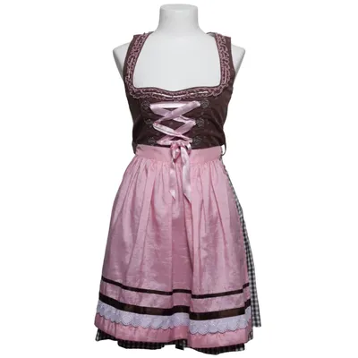 Dirndl (Rose, Marron, Blanc) de Fuchs Trachtenmoden Coton, Polyester