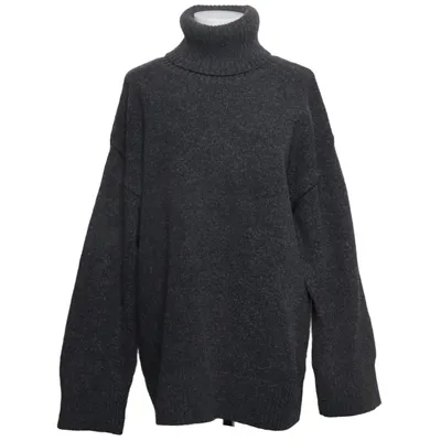 Turtleneck (Gray) from Monki Polyester, Acrylic, Wool