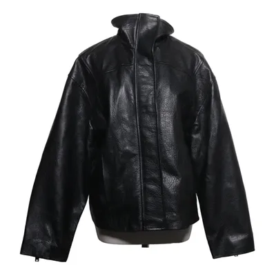 Lederjacke (Schwarz) von Zara Leather Collection Leder