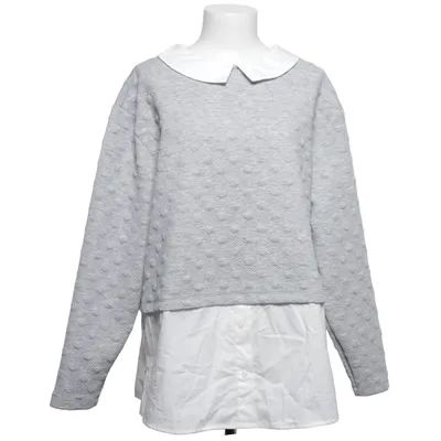 Sweater (Gray, White) from Gina Cotton, Elastane, Polyester