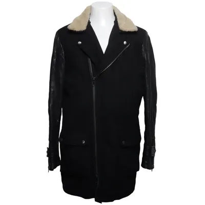 Shearlingjacka (Svart) från Jofama Akryl, Polyester, Viskos, Ull