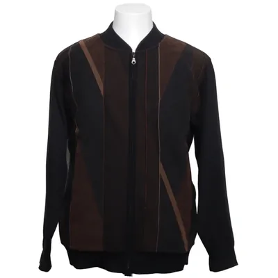 Cardigan (Noir, Marron) de Detlev Albers Acrylique, Laine