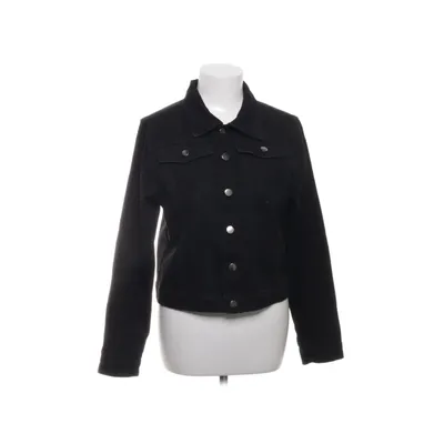 Denimjakke (Sort) fra Boohoo Blue Bomuld, Polyester