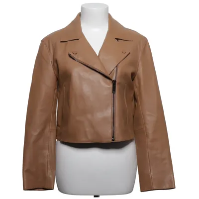 Bikerjack (Bruin) van Massimo Dutti Leer, Polyester