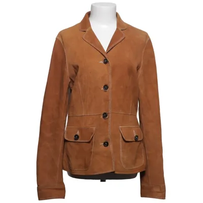 Leather jacket (Brown) from Bonnie Leather, Viscose