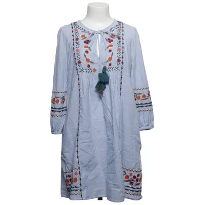 Jurk (Blauw, Wit, Meerkleurig) van Zara