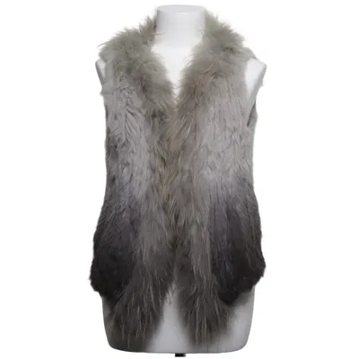 Fur vest (Gray) from Style Butler Rabbit fur