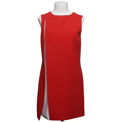 Jurk (Rood, Wit) van Merc London Katoen, Zijde