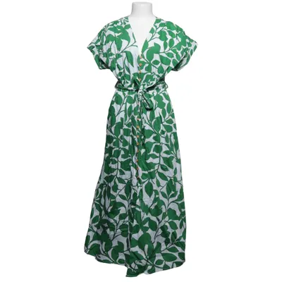 Robe longue (Vert, Blanc) de Zara Coton