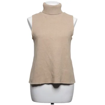 Pull sans manches (Beige) de Zara Coton, Élasthane, Polyester