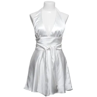 Halterneckklänning (Vit) från Zara Polyester