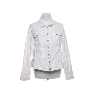 Jeansjacka (Vit) från Fiore Bomull, Elastan
