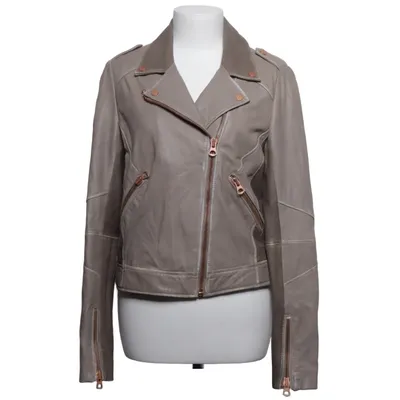 Biker jacket (Gray) from Campus Leather, Polyester