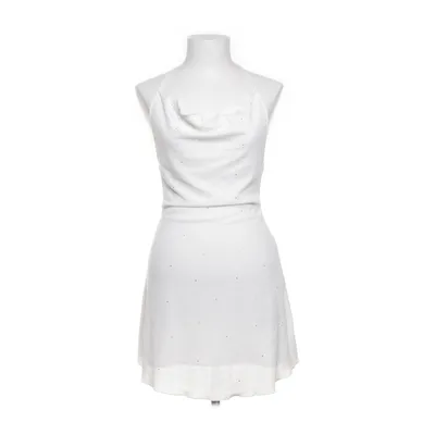 Kjole (Hvid) fra Bershka Elastan, Polyester