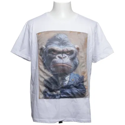 T-shirt (Wit, Meerkleurig) van Made in italy Katoen