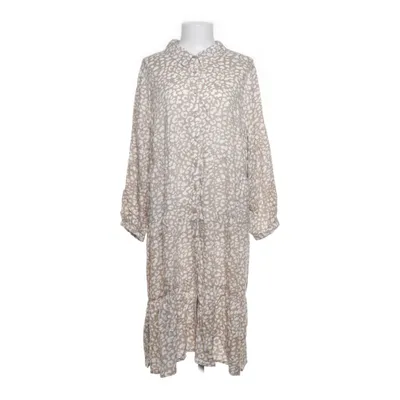 Skjortekjole (Beige, Hvid) fra Happy Holly Viscose