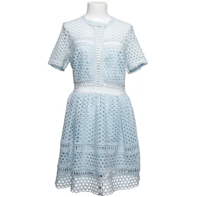 Jurk (Blauw, Wit) van Malina Polyester
