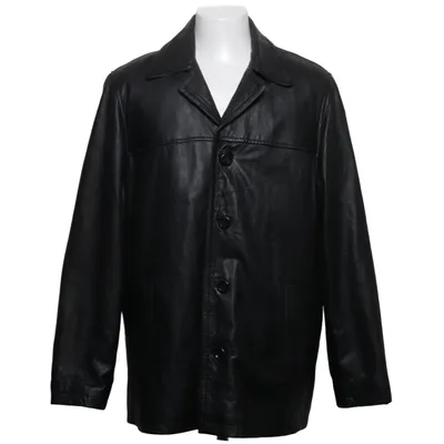 Leather jacket (Black) from The Collection Acetate, Leather