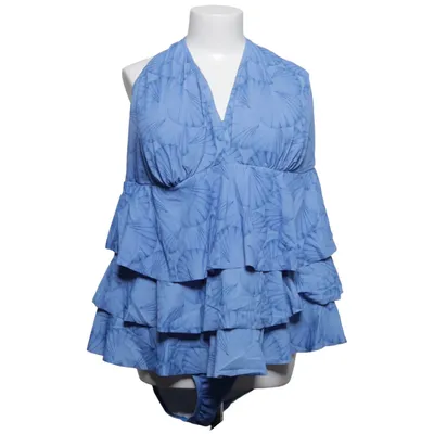 Tankini (Blue) from Ulla Popken Elastane, Polyamide, Polyester