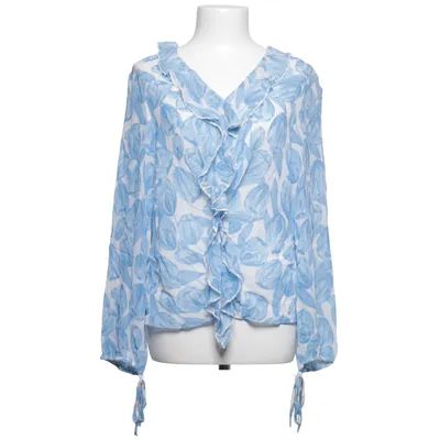 Blouse (Bleu, Blanc) de Worthington Polyester, Soie