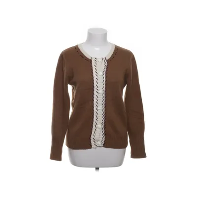 Cardigan (Bruin, Wit) van Bison Angora, Nylon