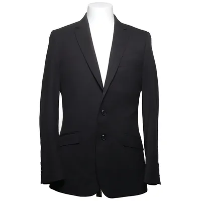 Kavaj (Svart, Blå) från Dobell Polyester, Viskos