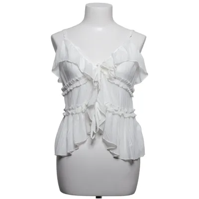 Top (Wit) van Amisu Elastaan, Polyester