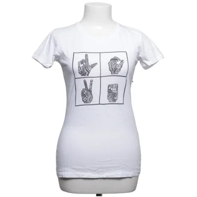 T-shirt (White, Black) from Spreadshirt Cotton