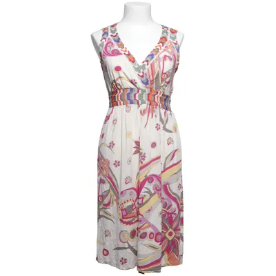 Dress (White, Multicolored) from Set Elastane, Viscose