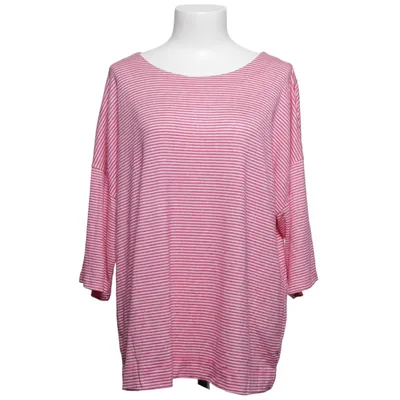 Long sleeve T-shirt (Pink, White) from Fransa Elastane, Polyester, Viscose