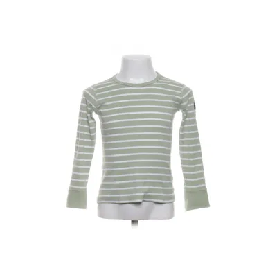 Långärmad t-shirt (Grön, Vit) från Polarn O. Pyret Ekologisk bomull