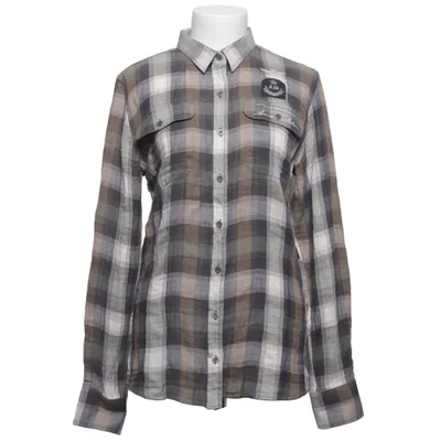 Flannel shirt (Gray, Brown) from Aeronautica Militare Cotton