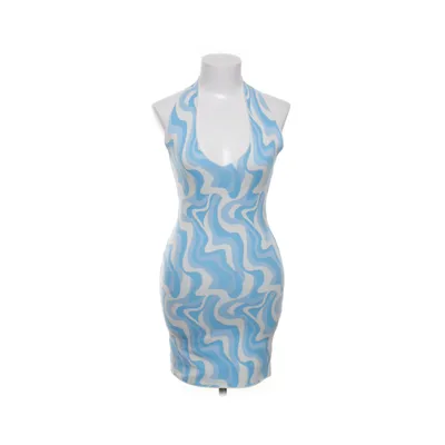 Halterneck-kjole (Blå, Hvid, Flerfarvet) fra Gina Tricot Polyester